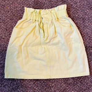 High waist mini skirt